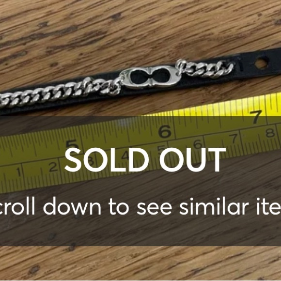 ISO COACH Women’s Black Signature C Chain Leather Bracelet as shown in pics!!!!! - Picture 8 of 10